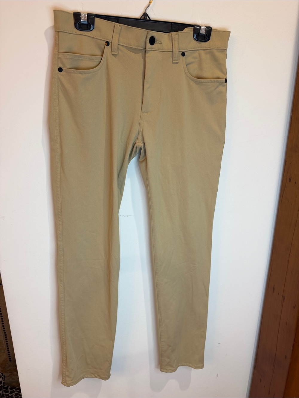 Stylus Slim Fit Khaki Performance Pants, 30 x 30